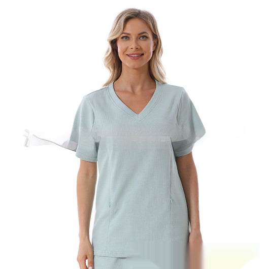 Pijama Materno Corto de Algodón Texturizado para Verano - Image 9