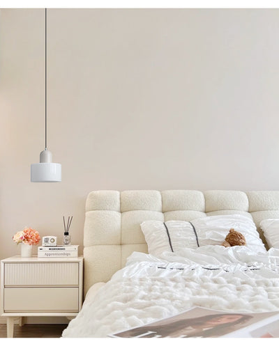 Lámpara Colgante Redonda de Vidrio Crema - Diseño Minimalista - Image 39