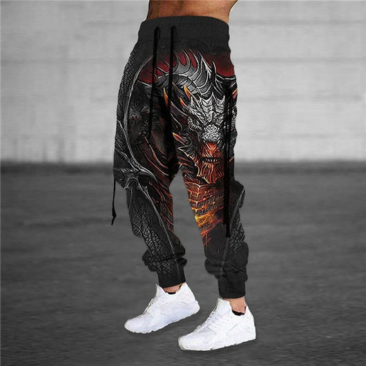 Pantalones Harem Deportivos con Cintura Elástica y Estampado Animal 3D - Image 19