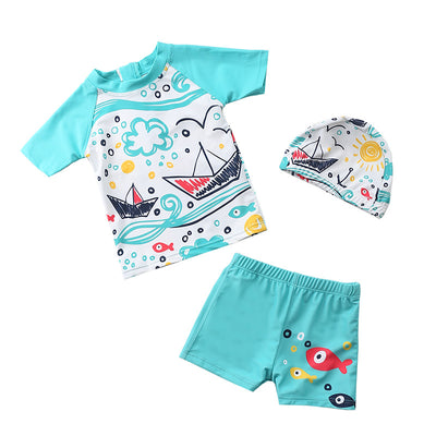 Traje de Baño Dividido para Niño - Diseño Adorable para Spa - Image 3