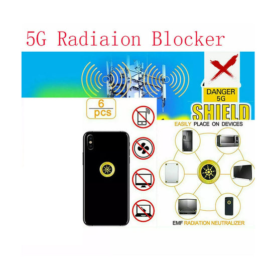Protector Antirradiación con Iones Negativos 6pcs 5G para Celulares - Image 3