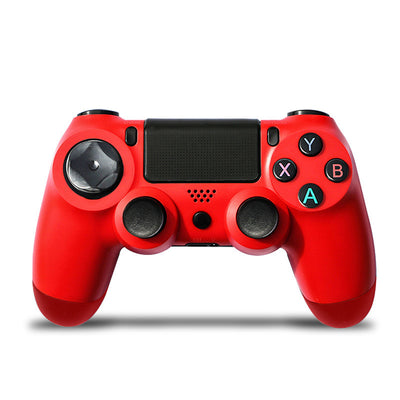Rose gold wireless game controller with dual vibration, Bluetooth, and action buttons for PS4, PC, and P3. - Image 46