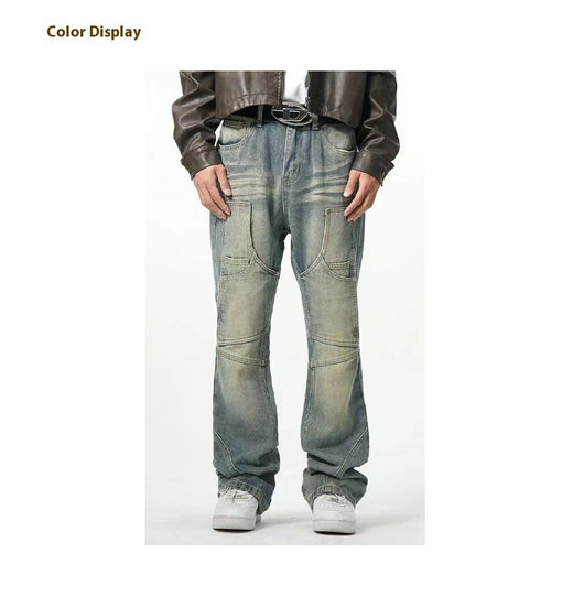 Jeans Rectos Holgados con Efecto Desgastado American Street - Image 9