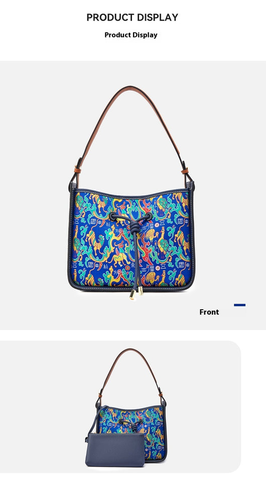 Bolso de Cuero Genuino Estilo Minimalista Lujo - Gran Capacidad - Image 10