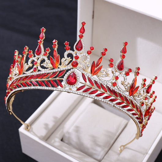 Diadema Nupcial de Cristal Barroco - Corona Grande para Novia - Image 12