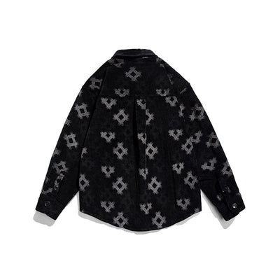 Camisa de Pana a Cuadros Marrón y Negro - Image 3