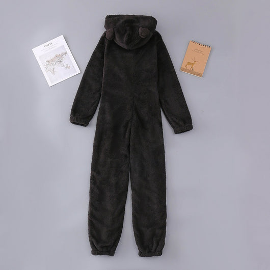 Pijama Enterizo Familiar de Lana Gruesa con Capucha - Image 15