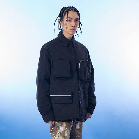 Chaqueta de Algodón Manga Larga para Hombre - Colores Sólidos - Image 9