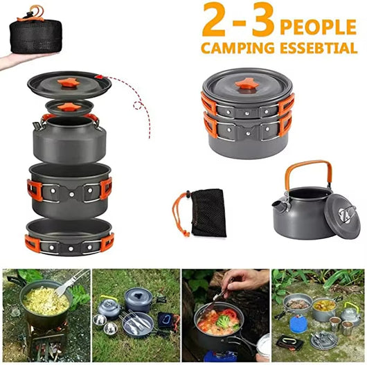 Kit de Cocina Portátil para Camping - Juego Completo de Aluminio - Image 16