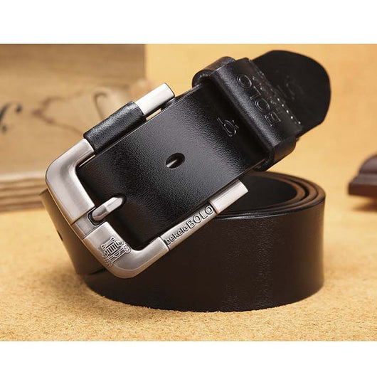 Cinturón de Cuero para Hombre Premium - Hebilla de Pasador Directo de Fábrica - Image 2
