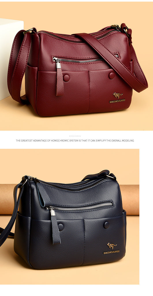 Bolso de Cuero Suave para Mamá - Diseño Minimalista y Versátil - Image 20