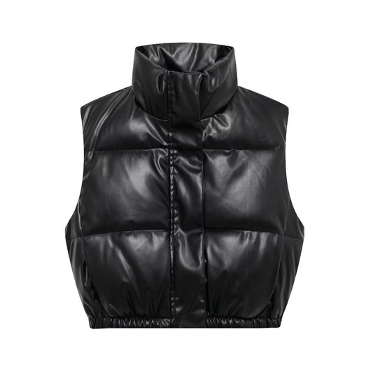 Chaleco Acolchado de Algodón para Mujer - Estilo Moderno y Cálido