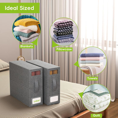 Caja Organizadora Plegable para Ropa con Ventana Transparente Antipolvo - Image 14