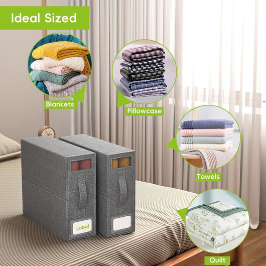 Caja Organizadora Plegable para Ropa con Ventana Transparente Antipolvo - Image 14