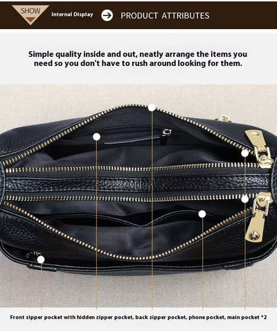 Bolso de Cuero Genuino de Gran Capacidad - Bolsa Madre Tipo Hombro - Image 33