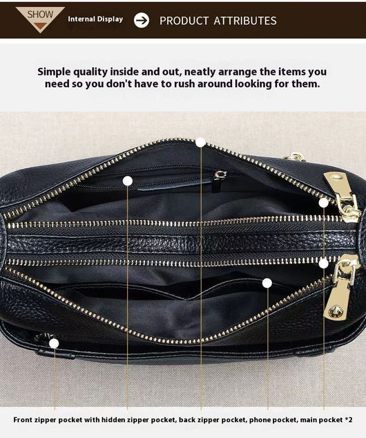Bolso de Cuero Genuino de Gran Capacidad - Bolsa Madre Tipo Hombro - Image 33