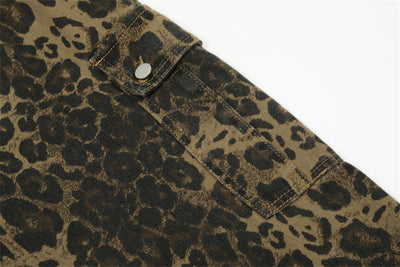 Pantalón Cargo Leopardo con Tirantes Ancho Pierna Suelta - Image 17