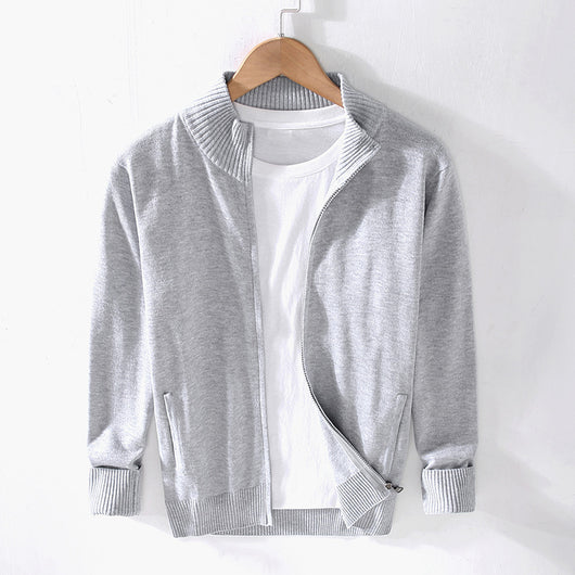 Chamarra Casual para Hombre con Cuello Alto y Cierre - Image 5