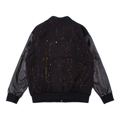 Chaqueta de Béisbol Hombre con Mangas Estampadas Efecto Tinta - Image 13