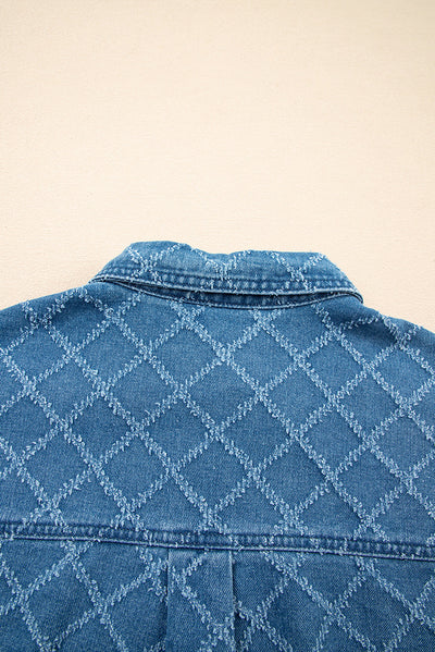 Camisa de Mezclilla con Estampado Cuadros para Mujer - Image 10