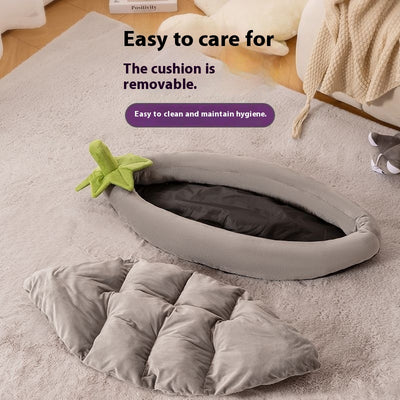 Cama Universal para Perros y Gatos - Colchoneta Removible y Lavable