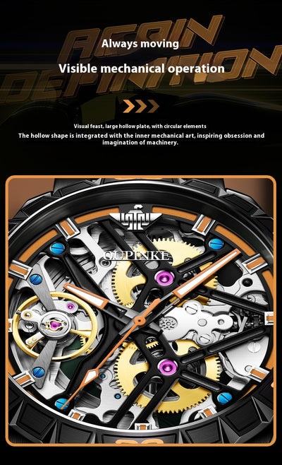 Reloj Mecánico Automático Deportivo para Hombre Resistente al Agua - Image 11