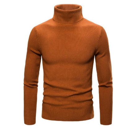 Suéter Cuello Alto Slim Fit en Colores Sólidos para Hombre - Image 19