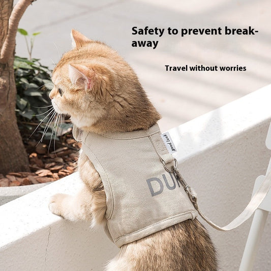 Arnés Respirable Universal para Gatos Anti-Ruptura de Cuatro Estaciones