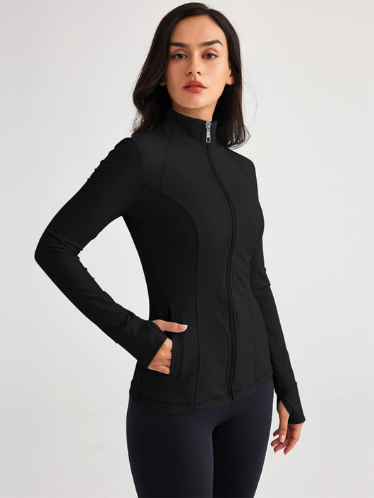 Chaqueta Deportiva Ajustada de Manga Larga con Tecnología Elástica - Image 32
