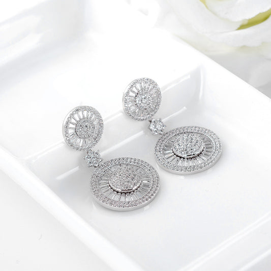 Aretes de Circonita Elegantes para Mujer - Diseño Minimalista - Image 2