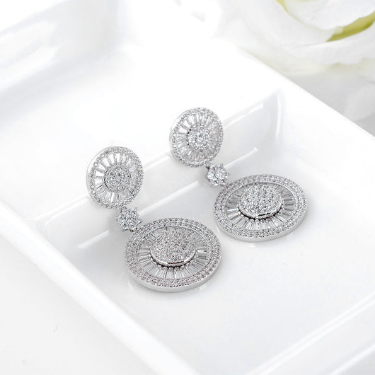 Aretes de Circonita Elegantes para Mujer - Diseño Minimalista - Image 2