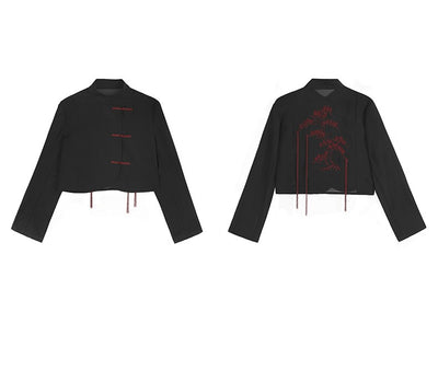 Blazer Corto Patchwork Cintura Alta Efecto Reductor - Image 16