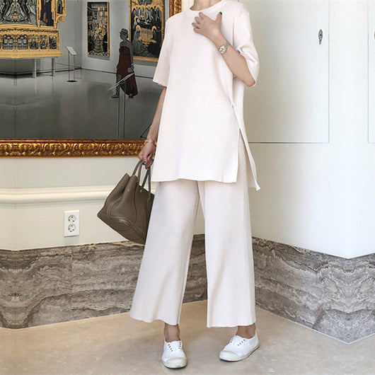 Conjunto de Dos Piezas con Pantalón Ancho Casual - Image 14