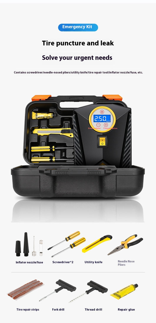 Compresor de Aire Portátil 12V para Auto - Inflador Eléctrico - Image 16