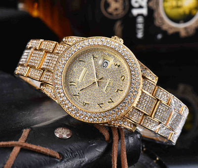Reloj de Cuarzo Acero Inoxidable con Cristales Completos para Hombre - Image 9