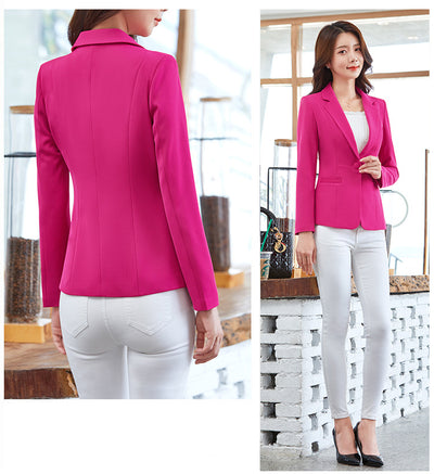 Blazer Casual Multicolor con Botón para Mujer - Image 16