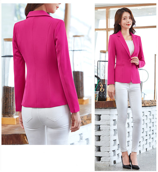 Blazer Casual Multicolor con Botón para Mujer - Image 16