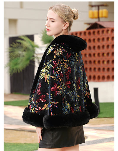 Chal Tejido Elegante con Lentejuelas para Bodas y Eventos - Image 8
