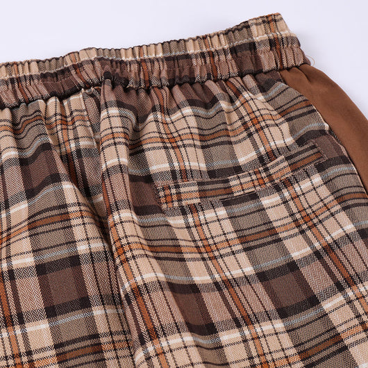 Pantalón Casual Recto con Cintura Elástica y Detalles en Cuadros - Image 16