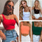 Top Asimétrico Sexy de Verano - Blusa Crop Sleeveless para Mujer