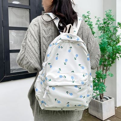 Mochila Escolar Casual Minimalista para Estudiantes - Diseño Veraniego - Image 18