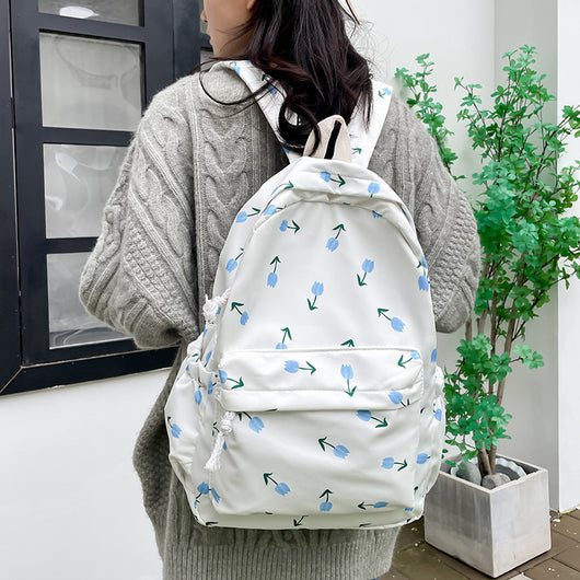 Mochila Escolar Casual Minimalista para Estudiantes - Diseño Veraniego - Image 18