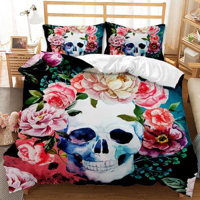 Juego de Edredón Estampado con Calaveras en Impresión Digital - Image 14