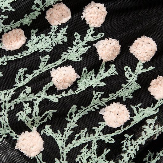 Falda Oscilante de Malla Floral Grande para Auto - Image 3