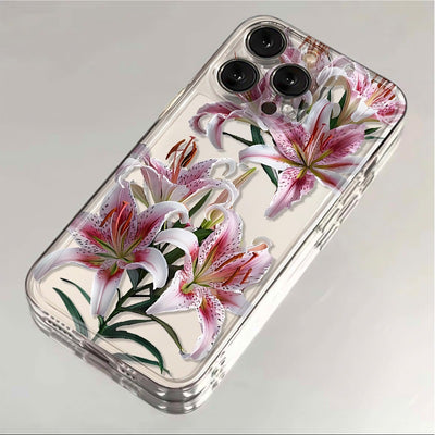 Funda Transparente TPU con Flores para Teléfono - Image 7