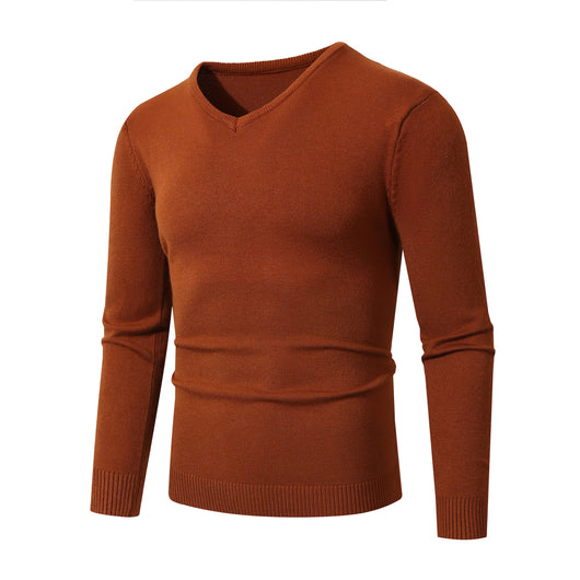 Suéter Base Layer Cuello V Manga Larga Estilo Europeo - Image 12