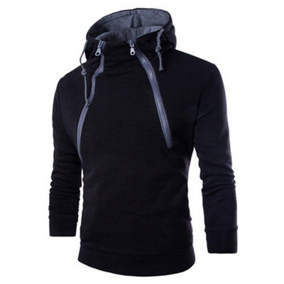 Chamarra Hoodie con Doble Cierre y Contraste de Colores - Image 7