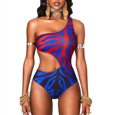 Traje de Baño Entero Estampado Serpiente con Efecto Reductor - Image 4