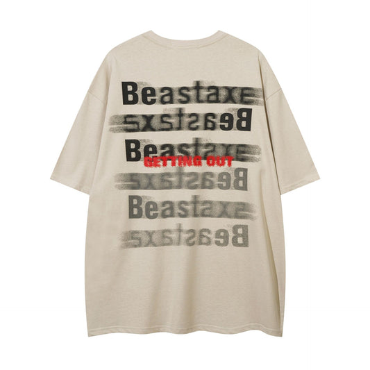 Camiseta de Algodón con Estampado de Letras para Hombre - Image 2