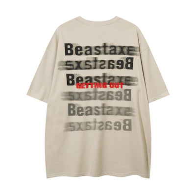 Camiseta de Algodón con Estampado de Letras para Hombre - Image 2